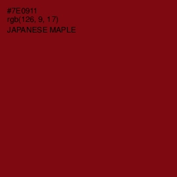 #7E0911 - Japanese Maple Color Image