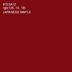 #7E0A12 - Japanese Maple Color Image