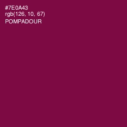 #7E0A43 - Pompadour Color Image
