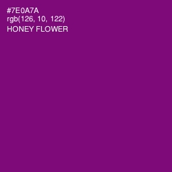 #7E0A7A - Honey Flower Color Image