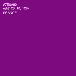 #7E0A80 - Seance Color Image