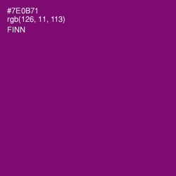 #7E0B71 - Finn Color Image