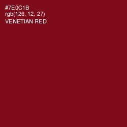 #7E0C1B - Venetian Red Color Image