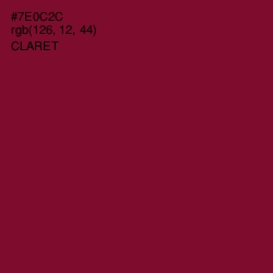 #7E0C2C - Claret Color Image