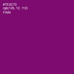 #7E0C70 - Finn Color Image