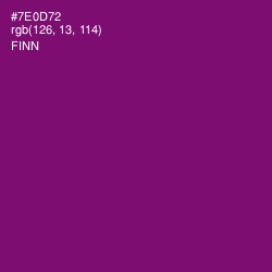 #7E0D72 - Finn Color Image