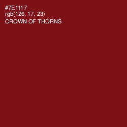 #7E1117 - Crown of Thorns Color Image