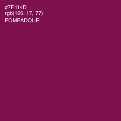 #7E114D - Pompadour Color Image