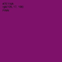 #7E116A - Finn Color Image