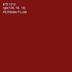 #7E1210 - Persian Plum Color Image