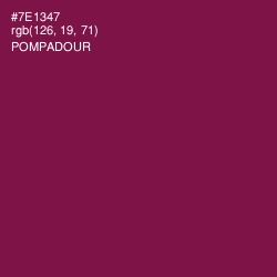 #7E1347 - Pompadour Color Image