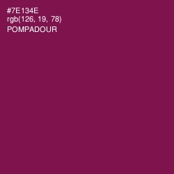 #7E134E - Pompadour Color Image
