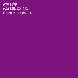 #7E147E - Honey Flower Color Image