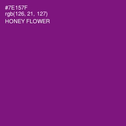 #7E157F - Honey Flower Color Image