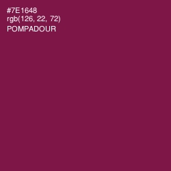 #7E1648 - Pompadour Color Image