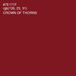 #7E171F - Crown of Thorns Color Image