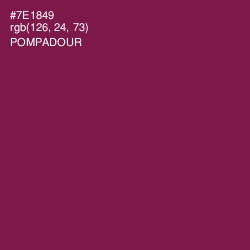 #7E1849 - Pompadour Color Image