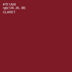 #7E1A26 - Claret Color Image