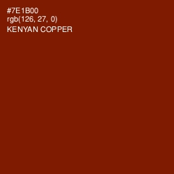 #7E1B00 - Kenyan Copper Color Image