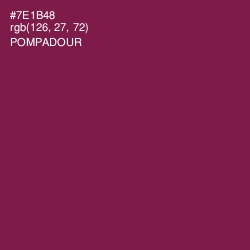 #7E1B48 - Pompadour Color Image