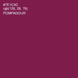 #7E1C4C - Pompadour Color Image