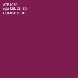 #7E1C50 - Pompadour Color Image