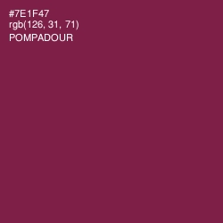 #7E1F47 - Pompadour Color Image