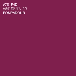 #7E1F4D - Pompadour Color Image