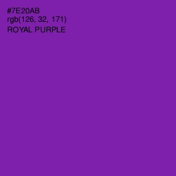 #7E20AB - Royal Purple Color Image