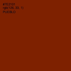 #7E2101 - Pueblo Color Image