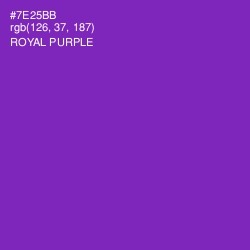 #7E25BB - Royal Purple Color Image