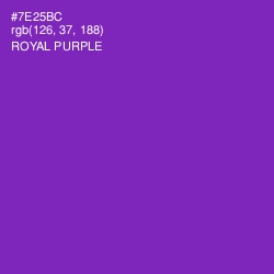 #7E25BC - Royal Purple Color Image