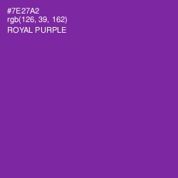 #7E27A2 - Royal Purple Color Image