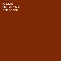 #7E2903 - Red Beech Color Image