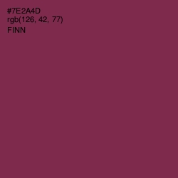 #7E2A4D - Finn Color Image