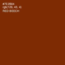 #7E2B04 - Red Beech Color Image