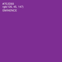 #7E2D93 - Eminence Color Image