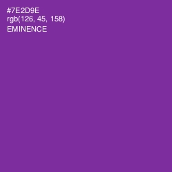 #7E2D9E - Eminence Color Image