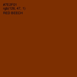 #7E2F01 - Red Beech Color Image