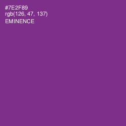 #7E2F89 - Eminence Color Image