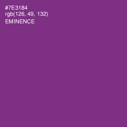 #7E3184 - Eminence Color Image