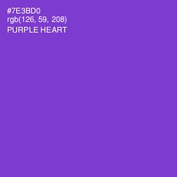 #7E3BD0 - Purple Heart Color Image