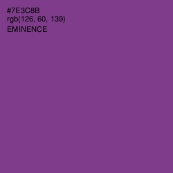 #7E3C8B - Eminence Color Image