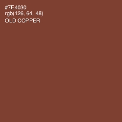 #7E4030 - Old Copper Color Image