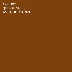 #7E410C - Antique Bronze Color Image