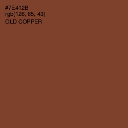 #7E412B - Old Copper Color Image