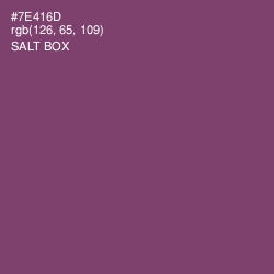 #7E416D - Salt Box Color Image