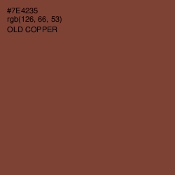 #7E4235 - Old Copper Color Image