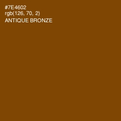 #7E4602 - Antique Bronze Color Image