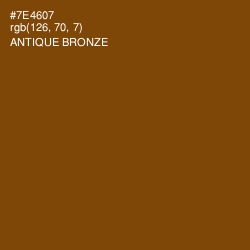 #7E4607 - Antique Bronze Color Image